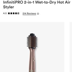 CONAIR InfinitiPRO 2-in-1 Wet to Dry Hot Air Styler & HOT TOOLS Curling Iron